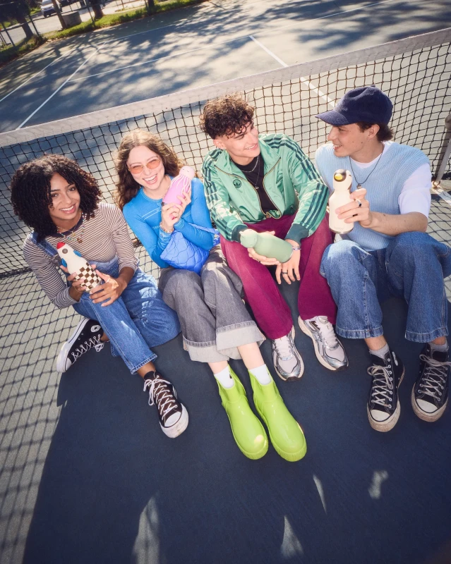 Butelka termiczna ze słomką Bestie Pingwin 460 ml Asobu