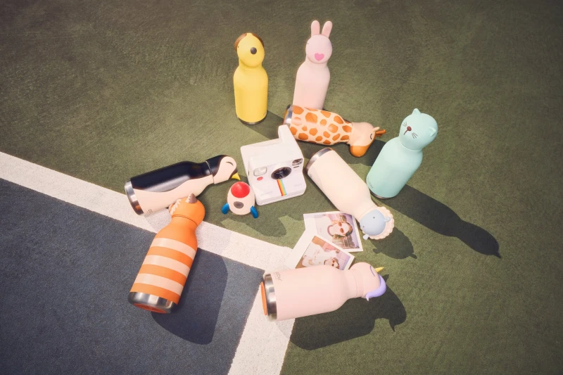 Butelka termiczna ze słomką Bestie Pingwin 460 ml Asobu