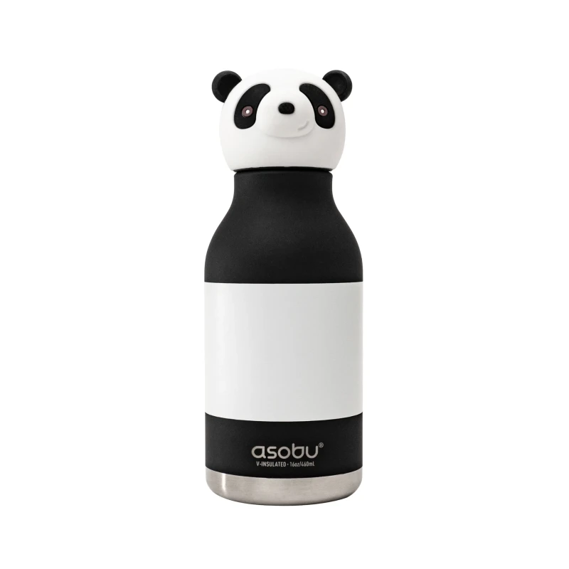Butelka termiczna ze słomką Bestie Panda 460 ml Asobu