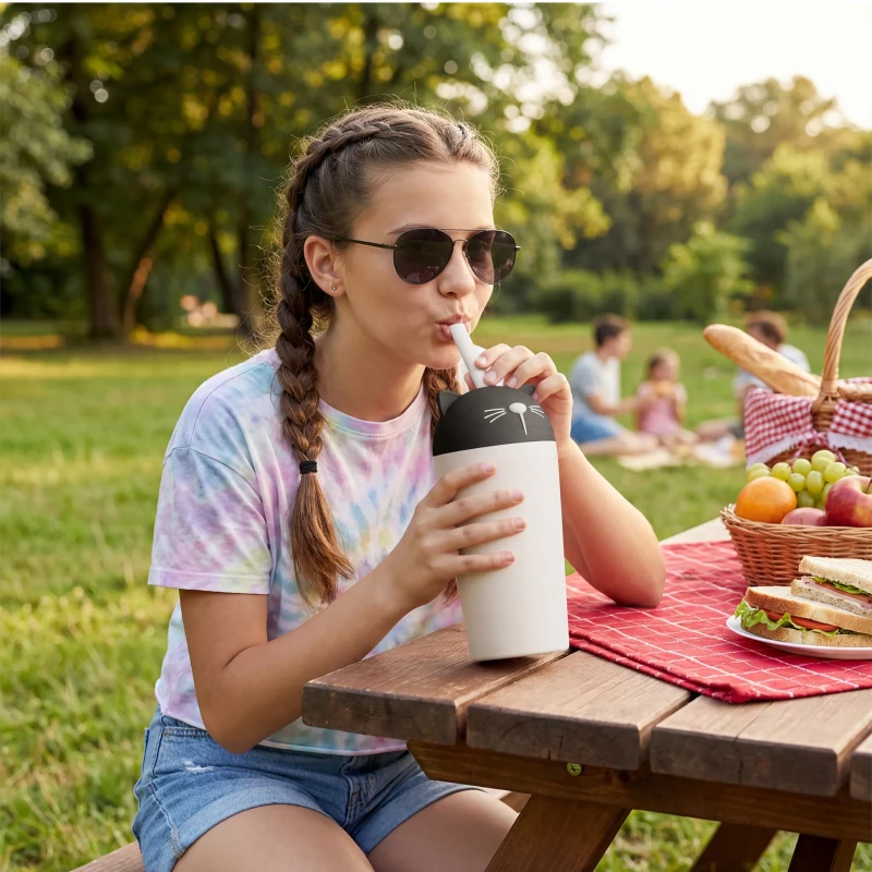 Kubek termiczny Bestie Tumbler Kot 720 ml Asobu