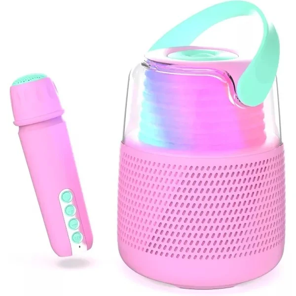 Zestaw do karaoke MOB mikrofon i głośnik - różowy -Mobility On Board