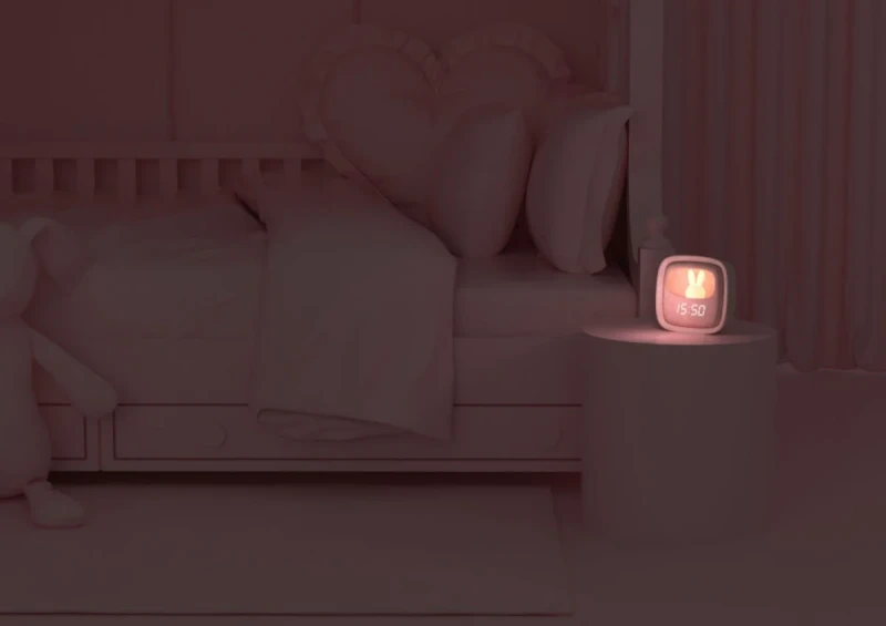 Budzik z lampką Billy MOB - jasnoróżowy - Mobility On Board