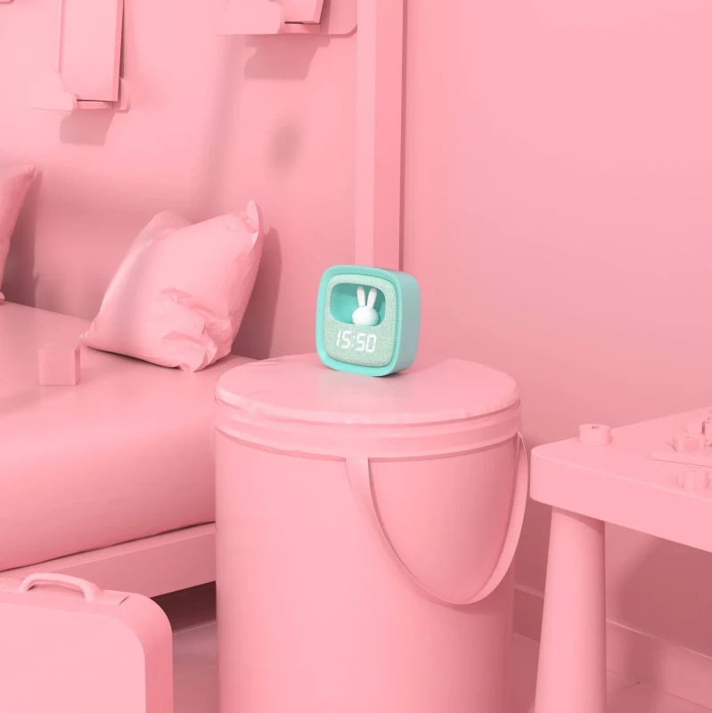 Budzik z lampką Billy MOB - turkusowy - Mobility On Board