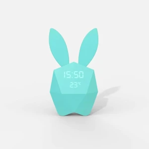 Budzik z lampką i aplikacją na smatfona Cutie MOB - niebieski - Mobility On Board