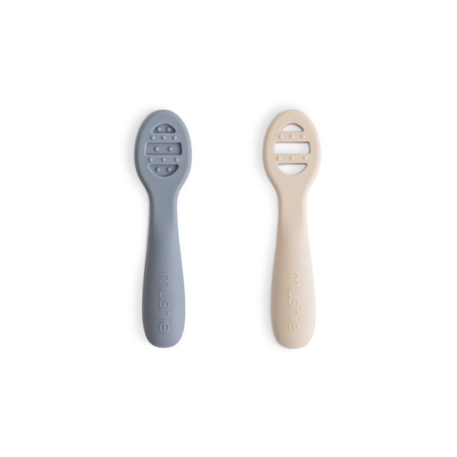 Pierwsze Łyżeczki dla Niemowląt 2-pack Tradewinds/Shifting Sand Mushie