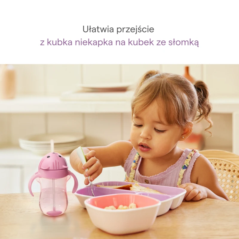 Kubek niekapek ze słomką kotek 296 ml Munchkin