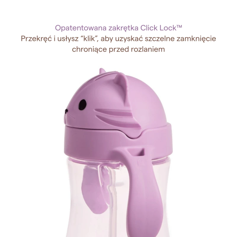 Kubek niekapek ze słomką kotek 296 ml Munchkin