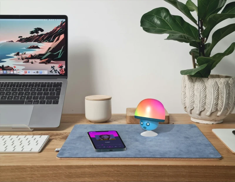 Świecący głośnik bezprzewodowy Mega Mush Niebieski Mobility On Board MOB