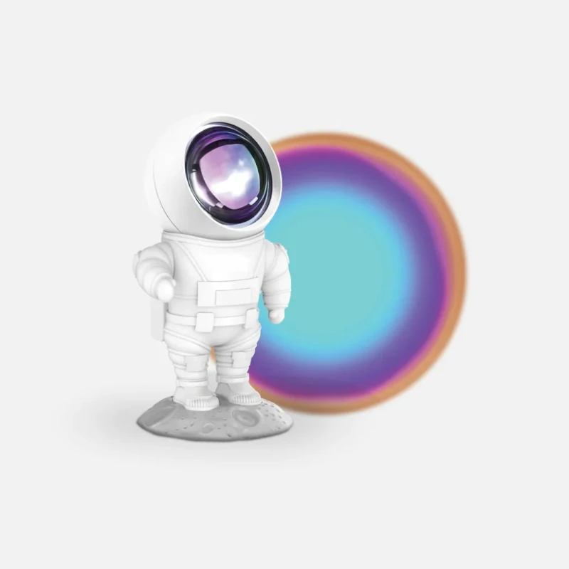 Lampka projekcyjna Astronauta Niebieska Tęcza Mobility On Board MOB