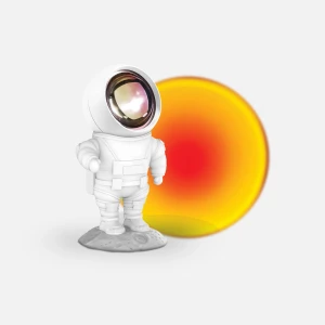 Lampka projekcyjna Astronauta Pomarańczowy Zachód Słońca Mobility On Board MOB