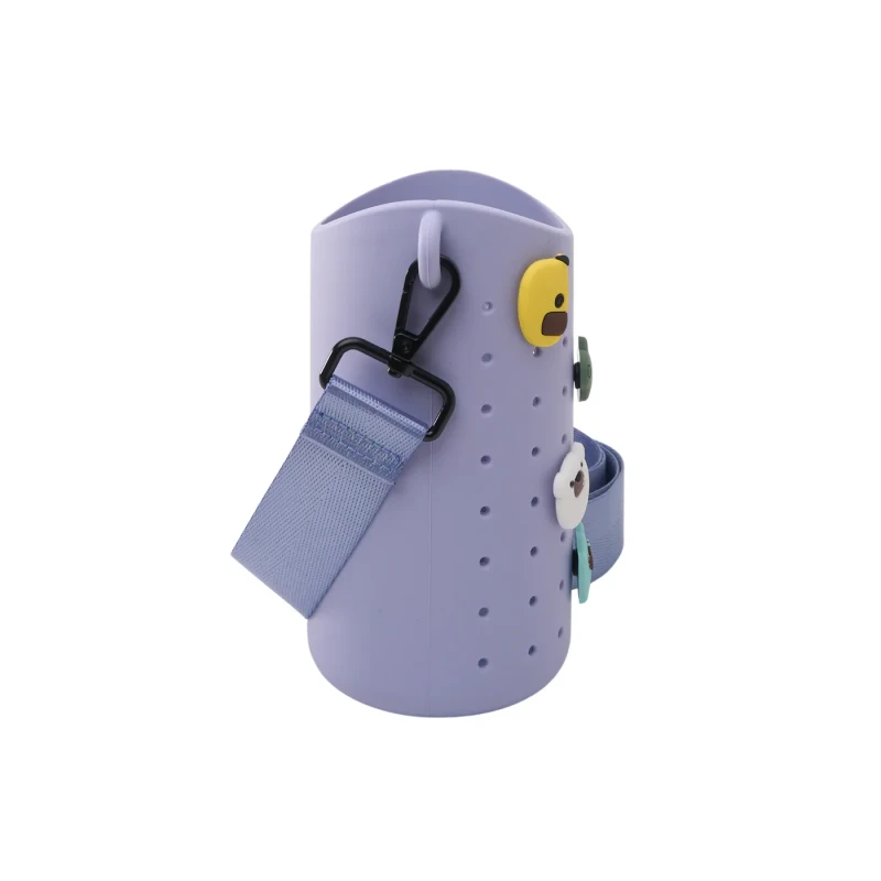 Etui na butelkę z paskiem Bestie Sling fioletowe Asobu