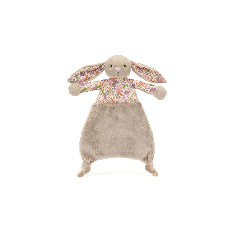 Króliczek z Kwiecistymi Uszami „Petal” Szmatka Przytulanka Beżowa 28 cm Jellycat