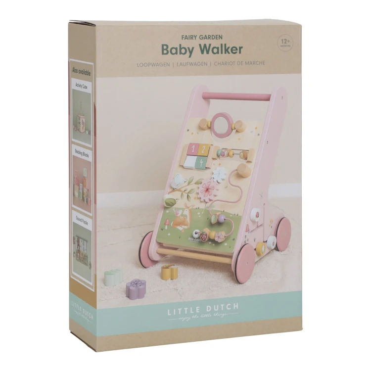Drewniany chodzik edukacyjny Fairy Garden FSC Little Dutch