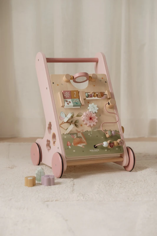 Drewniany chodzik edukacyjny Fairy Garden FSC Little Dutch