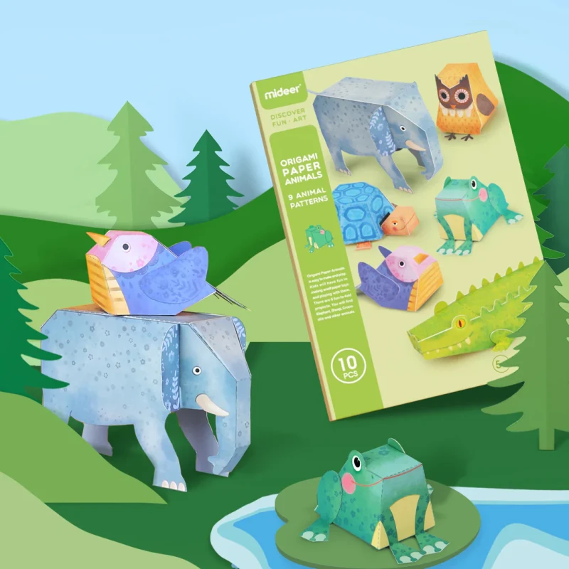 Origami Papierowe zwierzęta mideer