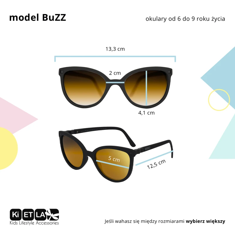 Okulary przeciwsłoneczne BuZZ 6-9 Neon Pink KiETLA