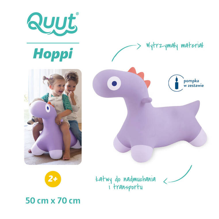 Skoczek Hoppi Dino Lavender Quut