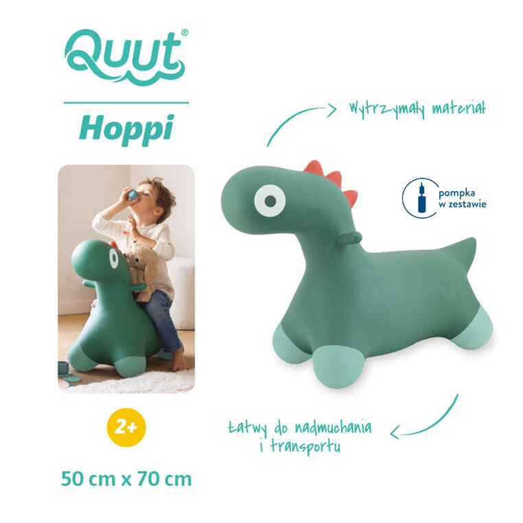 Skoczek Hoppi Dino Garden Green Quut