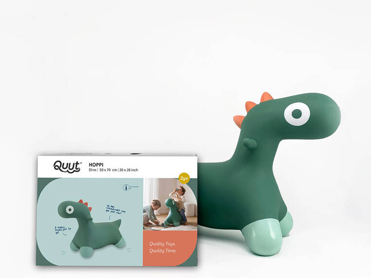 Skoczek Hoppi Dino Garden Green Quut