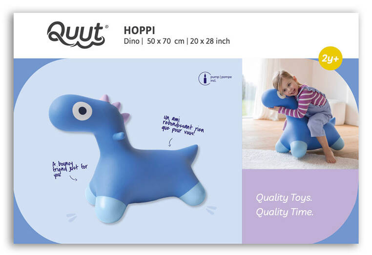 Skoczek Hoppi Dino Cosmic Blue Quut