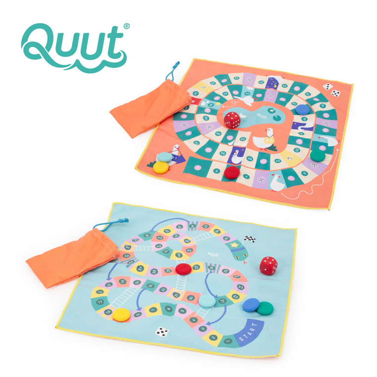 Podróżny zestaw gier 2w1 Węże i Drabiny oraz Gra w Gęsi wodoodporny Travel Game Quut