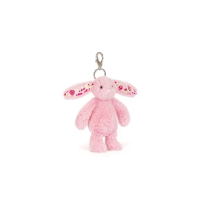 Breloczek Króliczek Różowy z Kwiecistymi Uszami 18 cm Jellycat