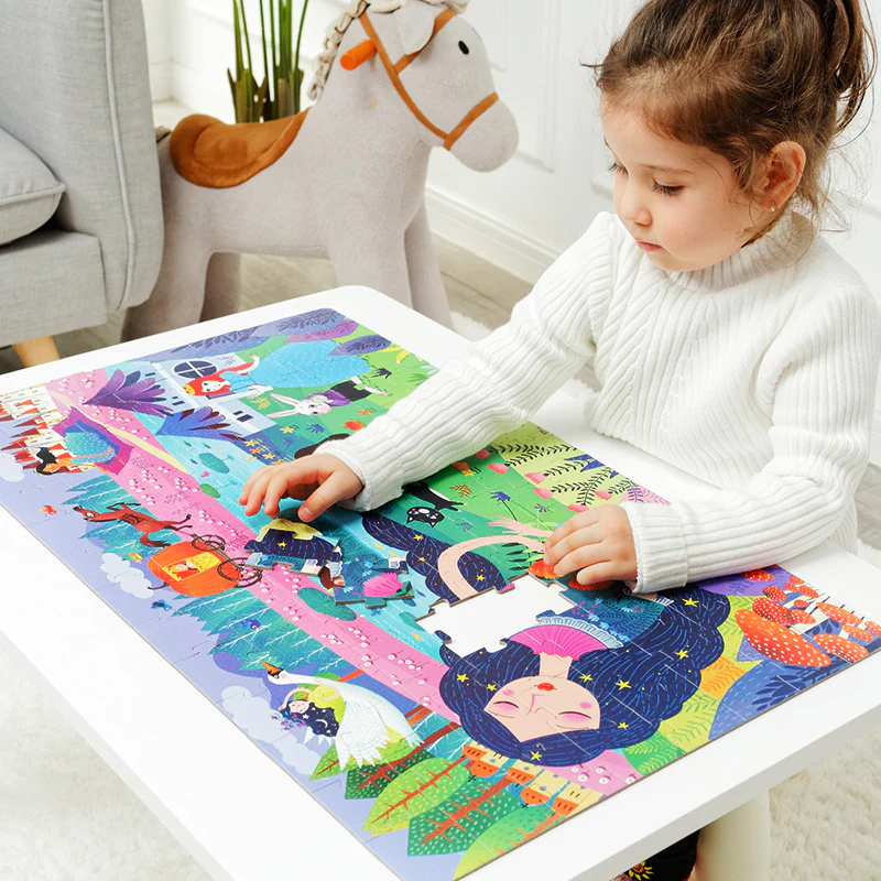 Puzzle dla dzieci w walizce Śpiąca Królewna (104 el.) mideer