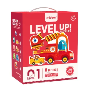 Puzzle dziecięce Level Up! 1 Pojazdy mideer