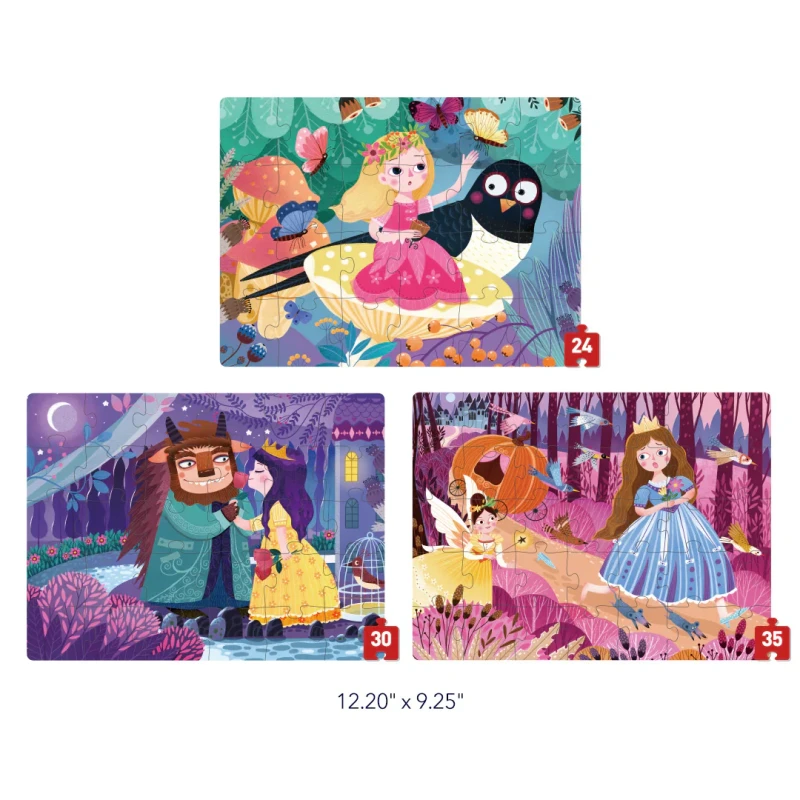 Puzzle dziecięce Level Up! 3 Przygody Księżniczek mideer