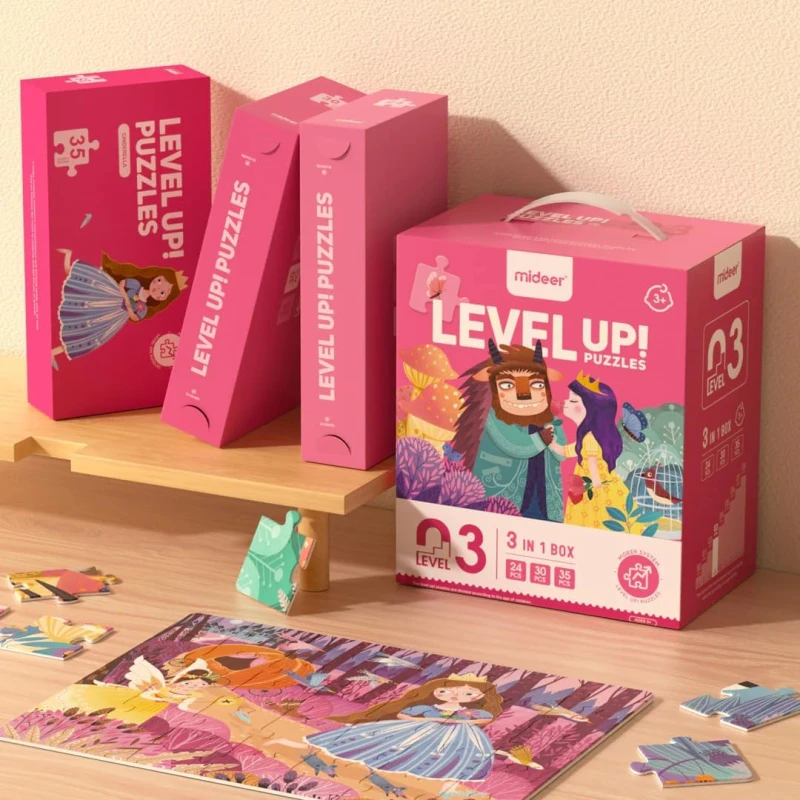 Puzzle dziecięce Level Up! 3 Przygody Księżniczek mideer