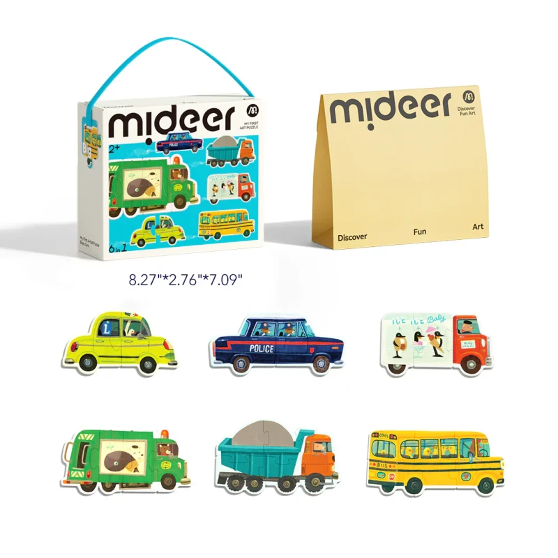 Moje pierwsze puzzle 6w1 Transport mideer