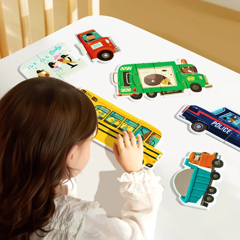 Moje pierwsze puzzle 6w1 Transport mideer
