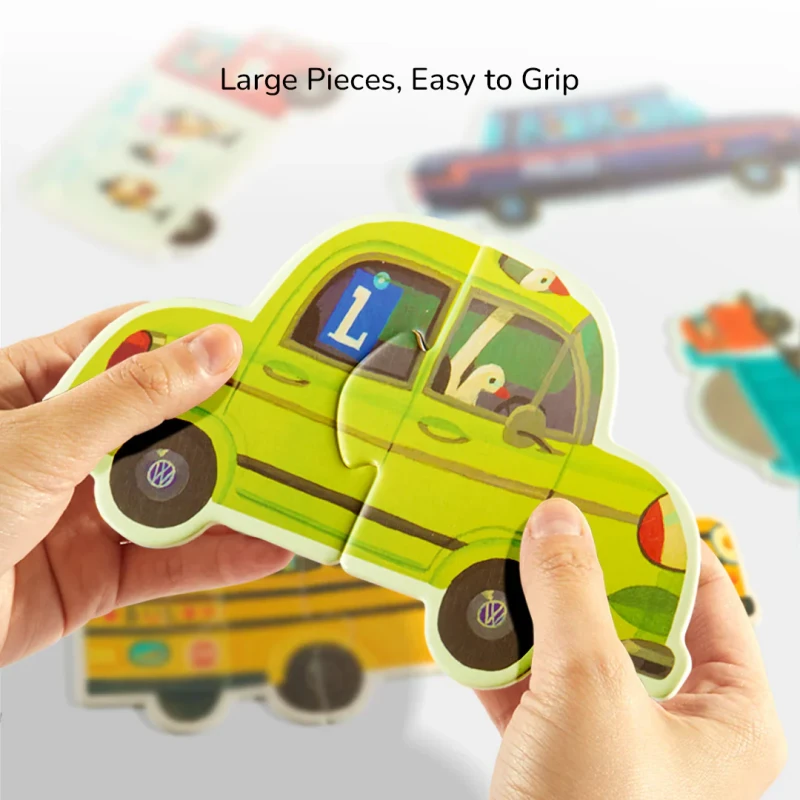 Moje pierwsze puzzle 6w1 Transport mideer