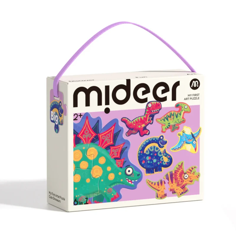 Moje pierwsze puzzle 6w1 Dinozaury mideer