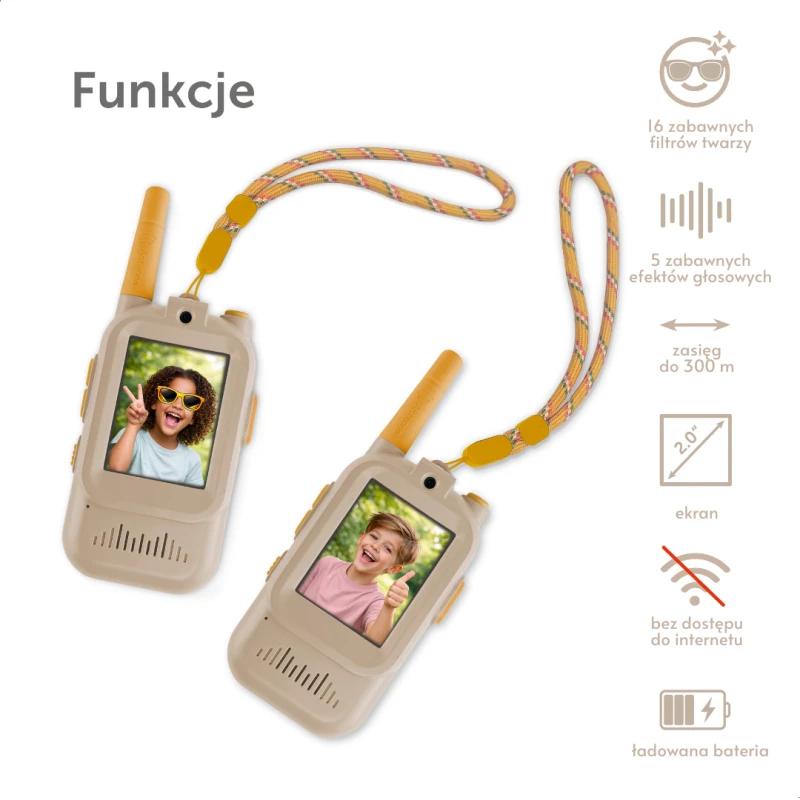 Video Walkie Talkie dla Dzieci Beige Zazu Fun