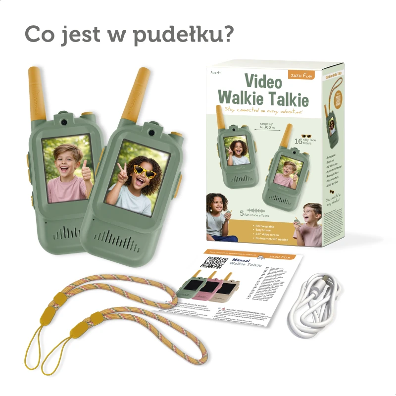Video Walkie Talkie dla Dzieci Sage Zazu Fun