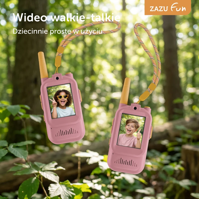 Video Walkie Talkie dla Dzieci Pink Zazu Fun