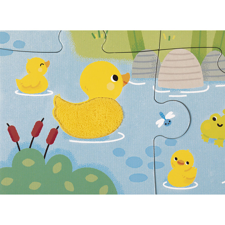 Puzzle sensoryczne dotykowe Farma 20 el. 2+ Janod