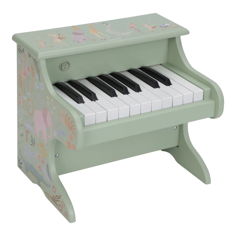 Drewniane pianino zielone Safari Friends FSC Little Dutch