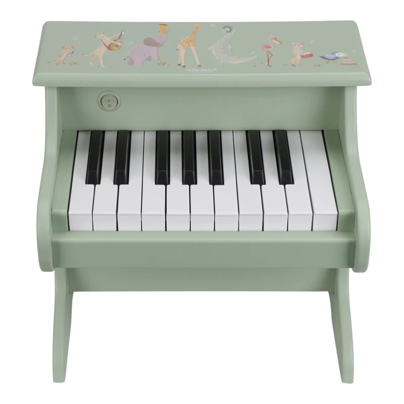 Drewniane pianino zielone Safari Friends FSC Little Dutch