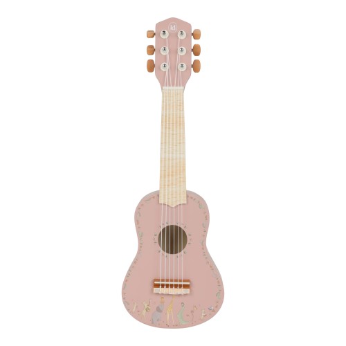 Drewniana gitara różowa Safari Friends FSC Little Dutch