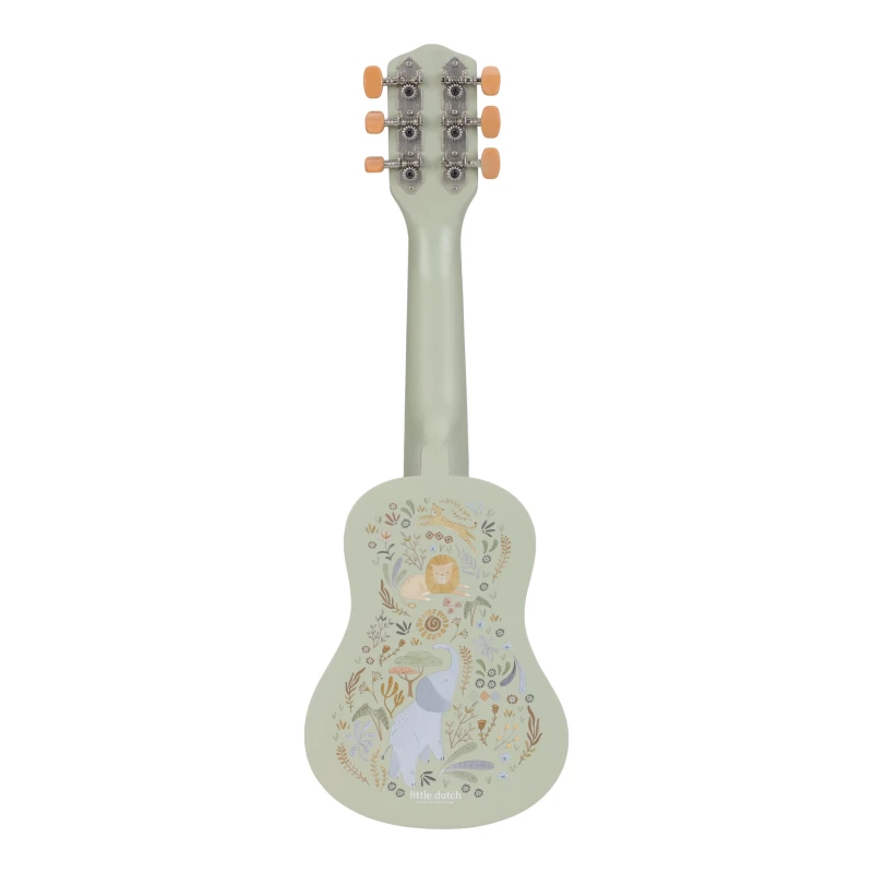 Drewniana gitara zielona Safari Friends FSC Little Dutch