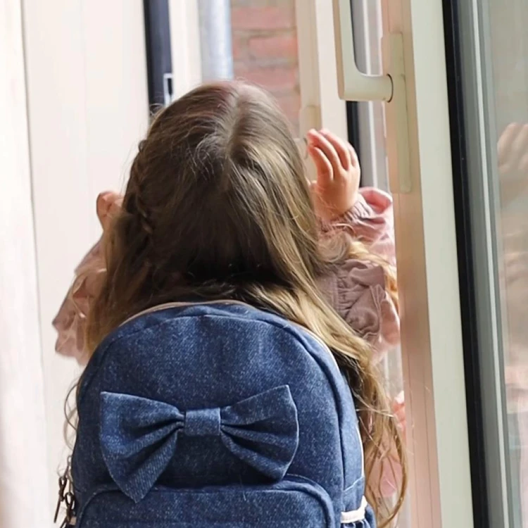 Plecak dla dzieci L Bow blue jeans KIDZROOM