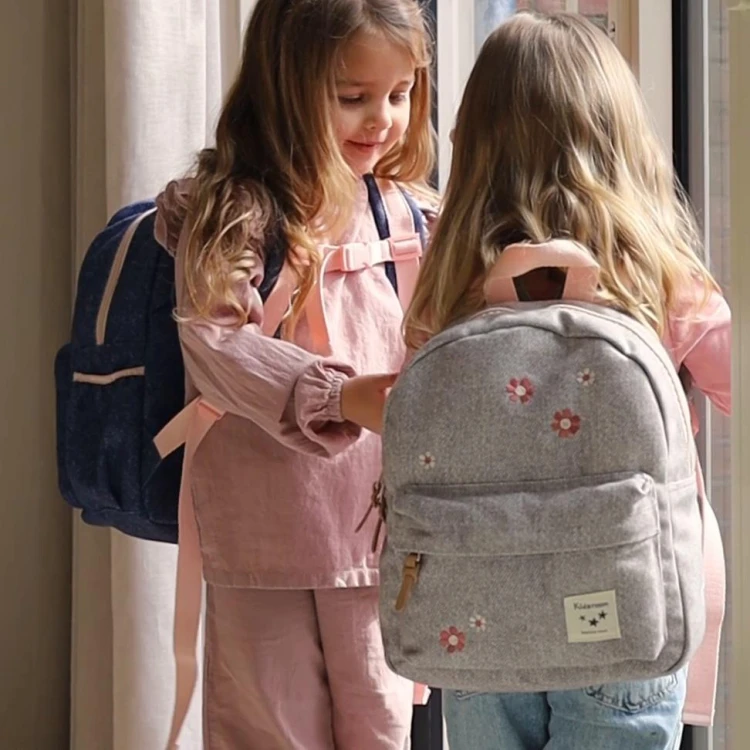 Plecak dla dzieci Blossom grey jeans KIDZROOM