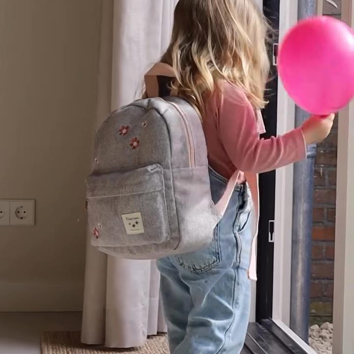 Plecak dla dzieci Blossom grey jeans KIDZROOM