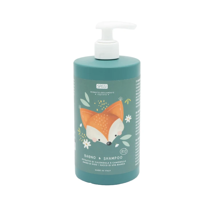 Płyn do kąpieli i szampon 2w1 500 ml Lisek Sassi