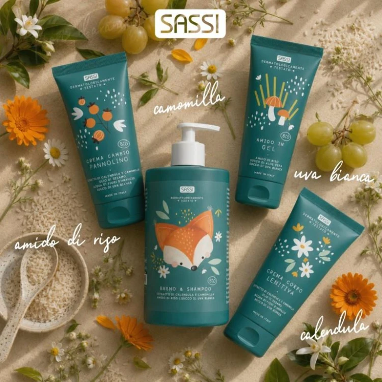 Żel ze skrobią ryżową 100 ml Lisek dla dzieci  Sassi