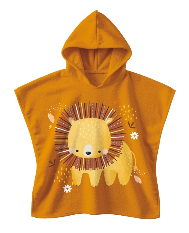 Okrycie kąpielowe z kapturem 100% cotton Lew SASSI