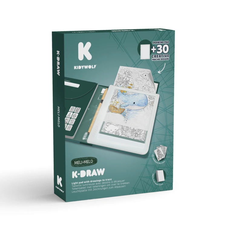 Pad rysunkowy tablet podświetlany K-DRAW PAD MELIMELO Kidywolf
