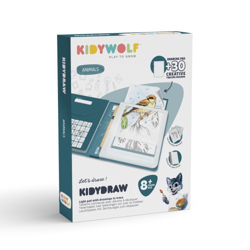 Pad rysunkowy tablet podświetlany K-DRAW PAD ANIMALS Kidywolf